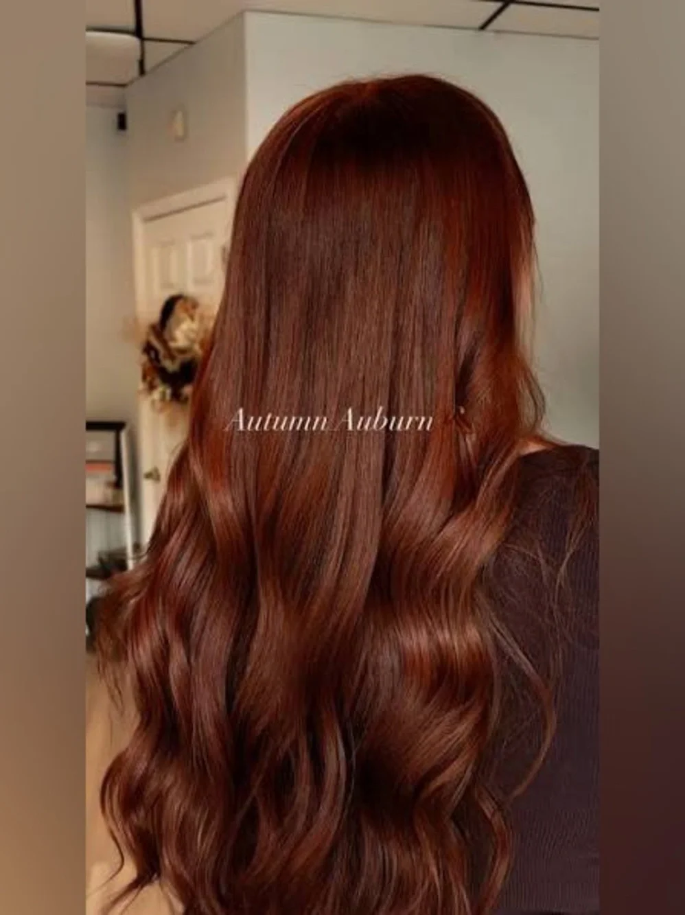 100% Human Hair Brown Auburn Lace Front Wig - 13x4 Lace